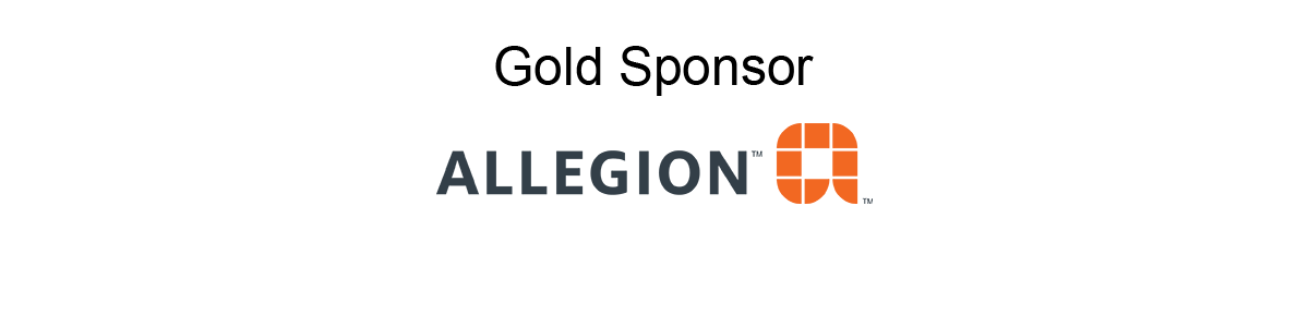 Gold Sponsor Allegion logo