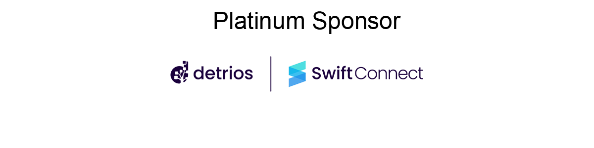 Platinum Sponsor Detrios | SwiftConnect Logo